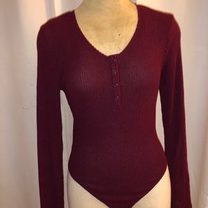 Maroon Bodysuit